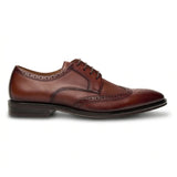 Lorenzo - Ανδρικά Oxfords σε καφέ χρώμα από γυαλιστερό δέρμα