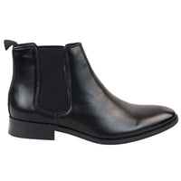 Ανδρικά μποτάκια Chelsea Slip-On σε μαύρο χρώμα