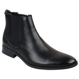 Ανδρικά μποτάκια Chelsea Slip-On σε μαύρο χρώμα