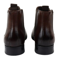 Ανδρικά καφέ μποτάκια Chelsea Slip-On μέχρι τον αστράγαλο