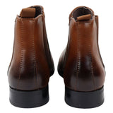 Ανδρικά μποτάκια Chelsea Slip On σε καφέ χρώμα