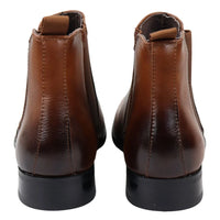 Ανδρικά μποτάκια Chelsea Slip On σε καφέ χρώμα