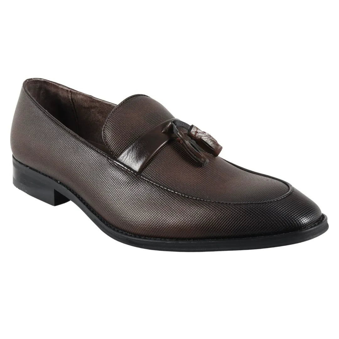 Ανδρικά Loafers με slip-on και φούντες, επίσημα παπούτσια