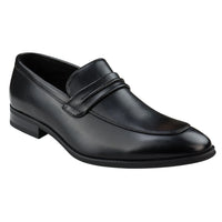 Ανδρικά Μοκασίνια Μαύρα Loafers με Δερμάτινη Επένδυση Slip On, Κομψά Επίσημα Παπούτσια