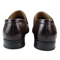 Ανδρικά Μοκασίνια σε Καφέ Χρώμα, Slip On, Επίσημα Παπούτσια με Δερμάτινη Επένδυση