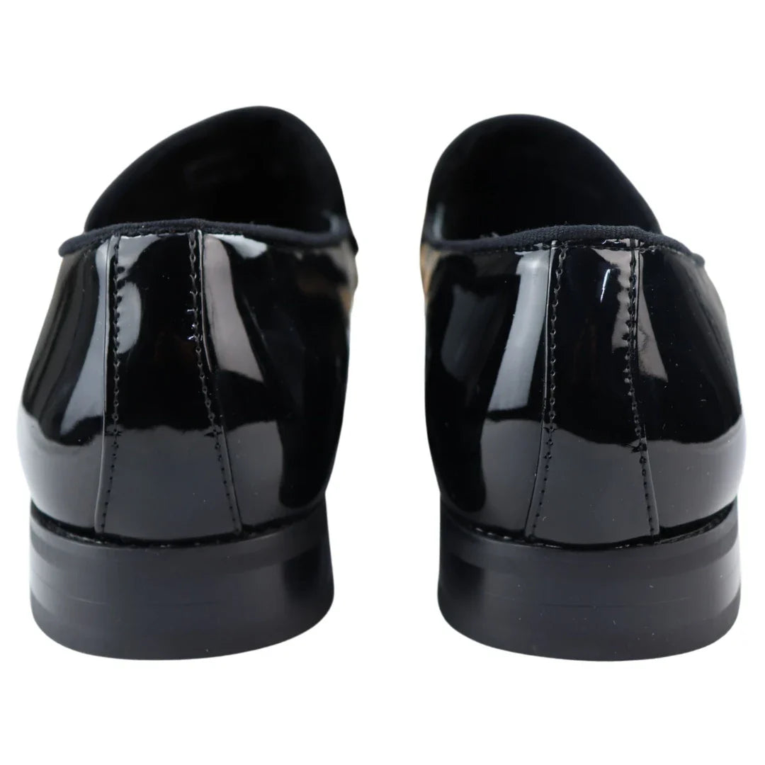 Ανδρικά Μοκασίνια Loafers από Δέρμα, Μαύρη Επένδυση, Slip On, Βελούδινα, Έξυπνα Επίσημα Παπούτσια