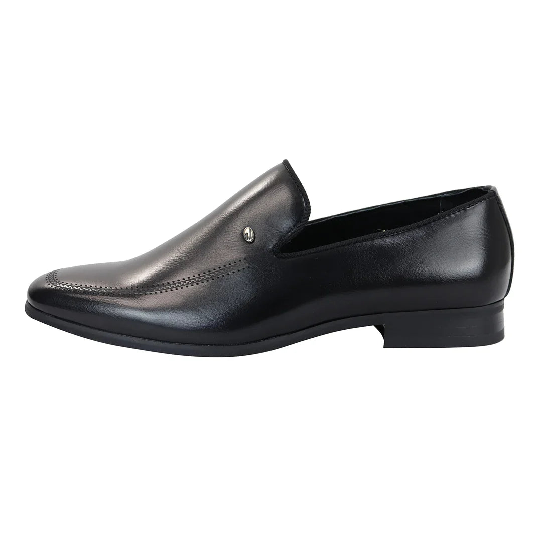 Ανδρικά μαύρα παπούτσια Loafer Slip On