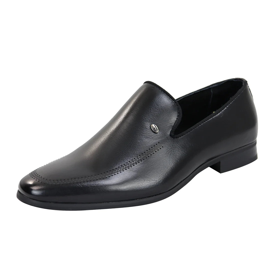 Ανδρικά μαύρα παπούτσια Loafer Slip On