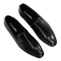 Ανδρικά μαύρα παπούτσια Loafer Slip On