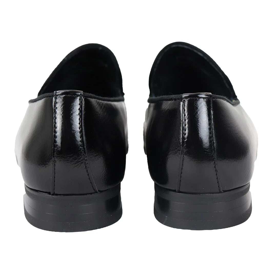 Ανδρικά μαύρα παπούτσια Loafer Slip On