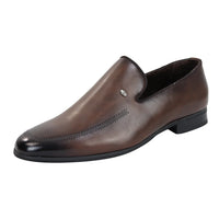 Ανδρικά καφέ παπούτσια Loafer με slip-on