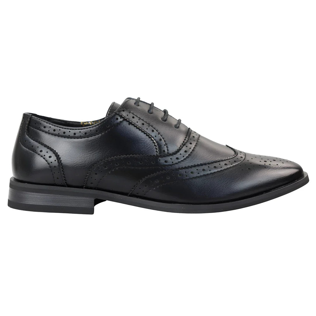 Ανδρικά μαύρα παπούτσια Brogues