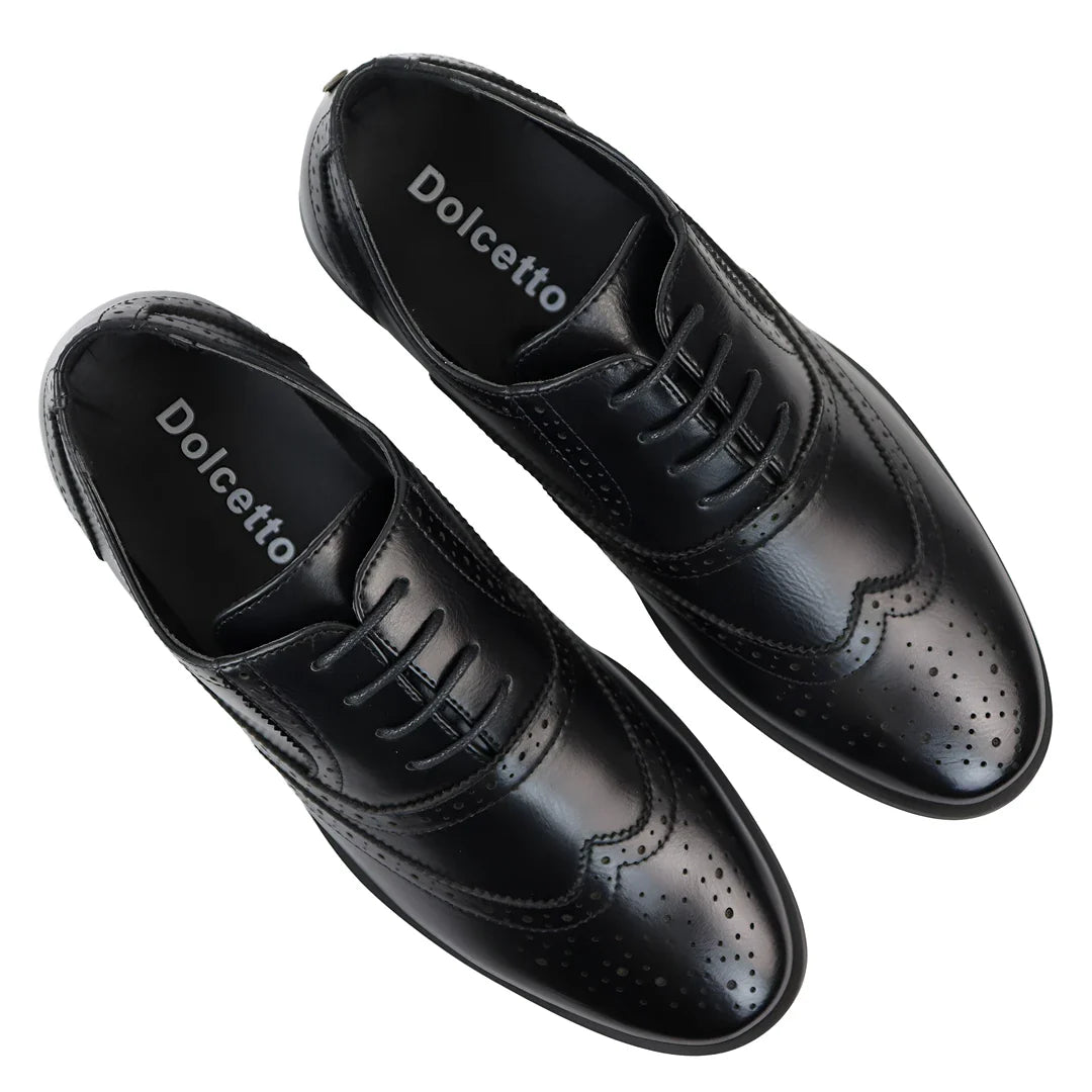 Ανδρικά μαύρα παπούτσια Brogues
