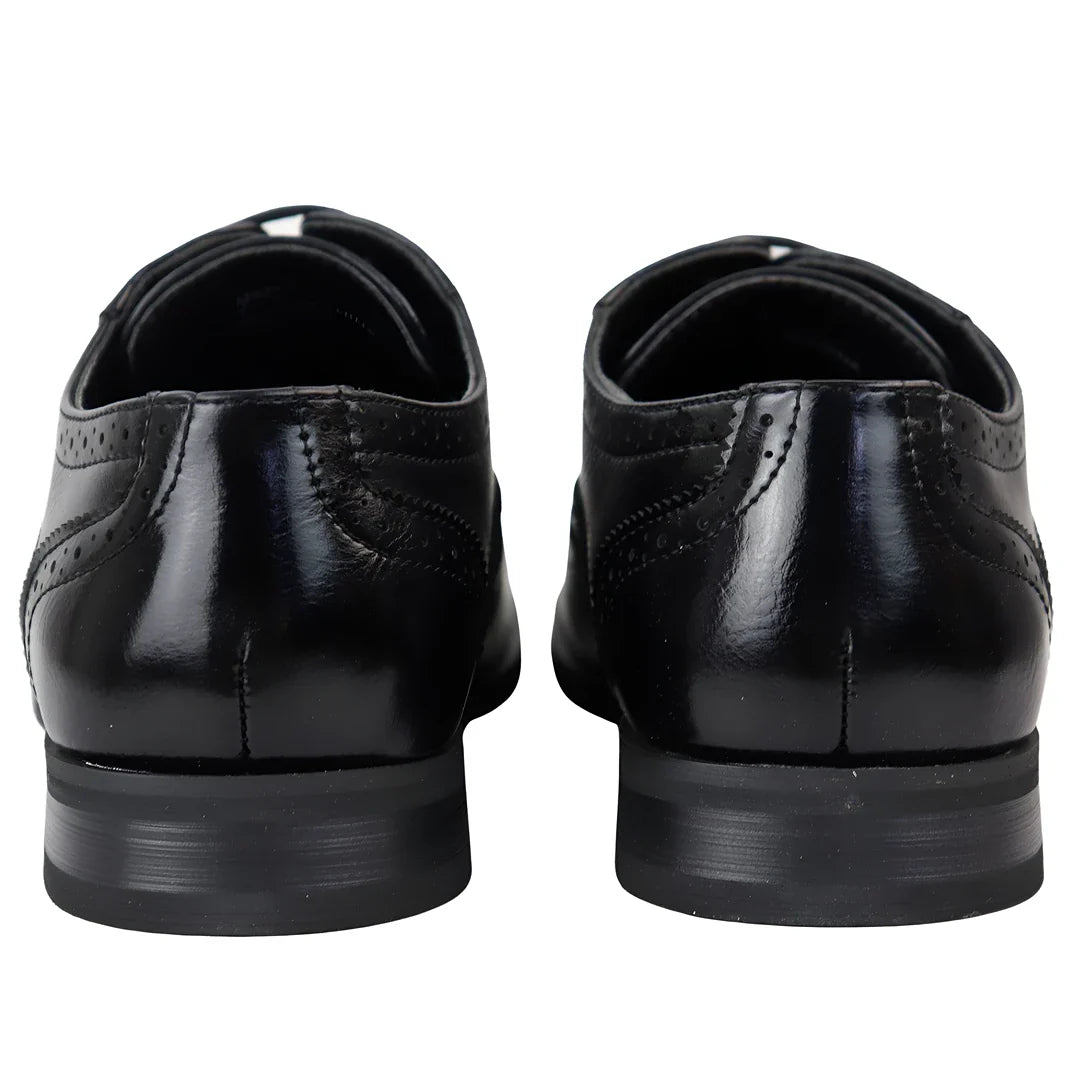 Ανδρικά μαύρα παπούτσια Brogues