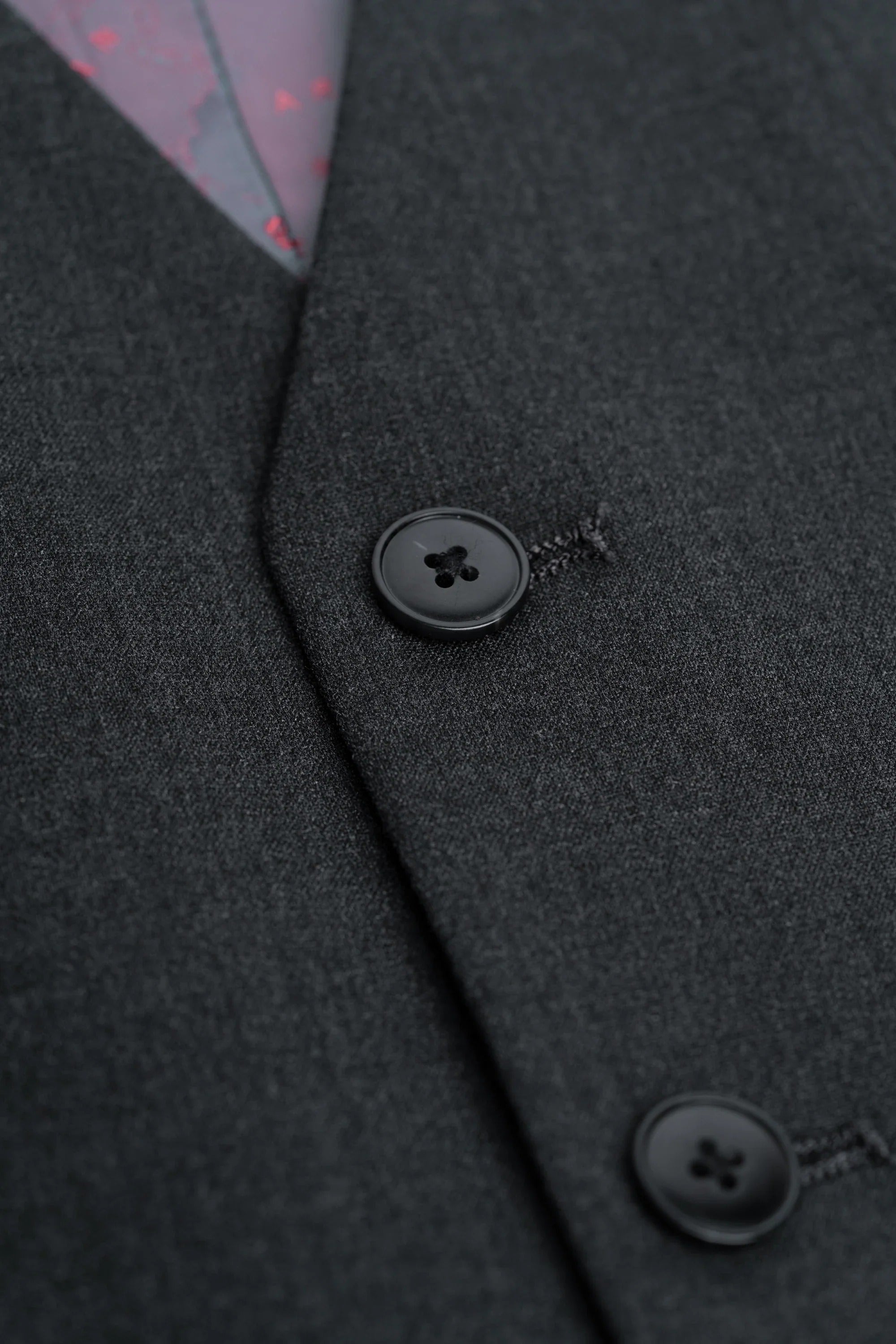 Malibu - Ανδρικό Κοστούμι 3 Τεμαχίων σε Ανθρακί Γκρι Υφή