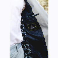 Mario - Ανδρικό Καλοκαιρινό Κοστούμι 2 Τεμαχίων Ανοιχτό Μπλε Γραφείο Γάμος Κλασικό Ιταλικό