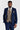 Κοστούμι Mayfair σε μπλε ναυτικό με γιλέκο Harris Brown Tweed σε αντίθεση
