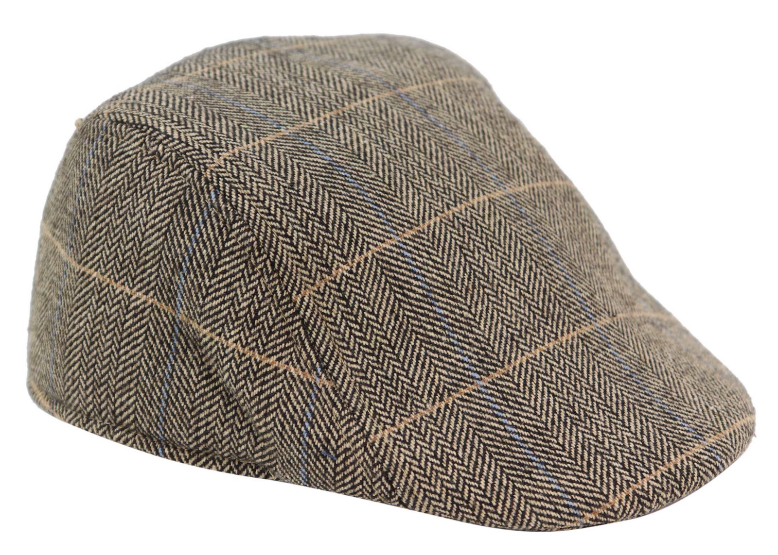 Marc Darcy DX7 Ανδρικά Tweed Vintage Retro Παππούδες Καπέλα Peaky Blinders Καρό Κλασικά