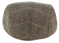 Marc Darcy DX7 Ανδρικά Tweed Vintage Retro Παππούδες Καπέλα Peaky Blinders Καρό Κλασικά