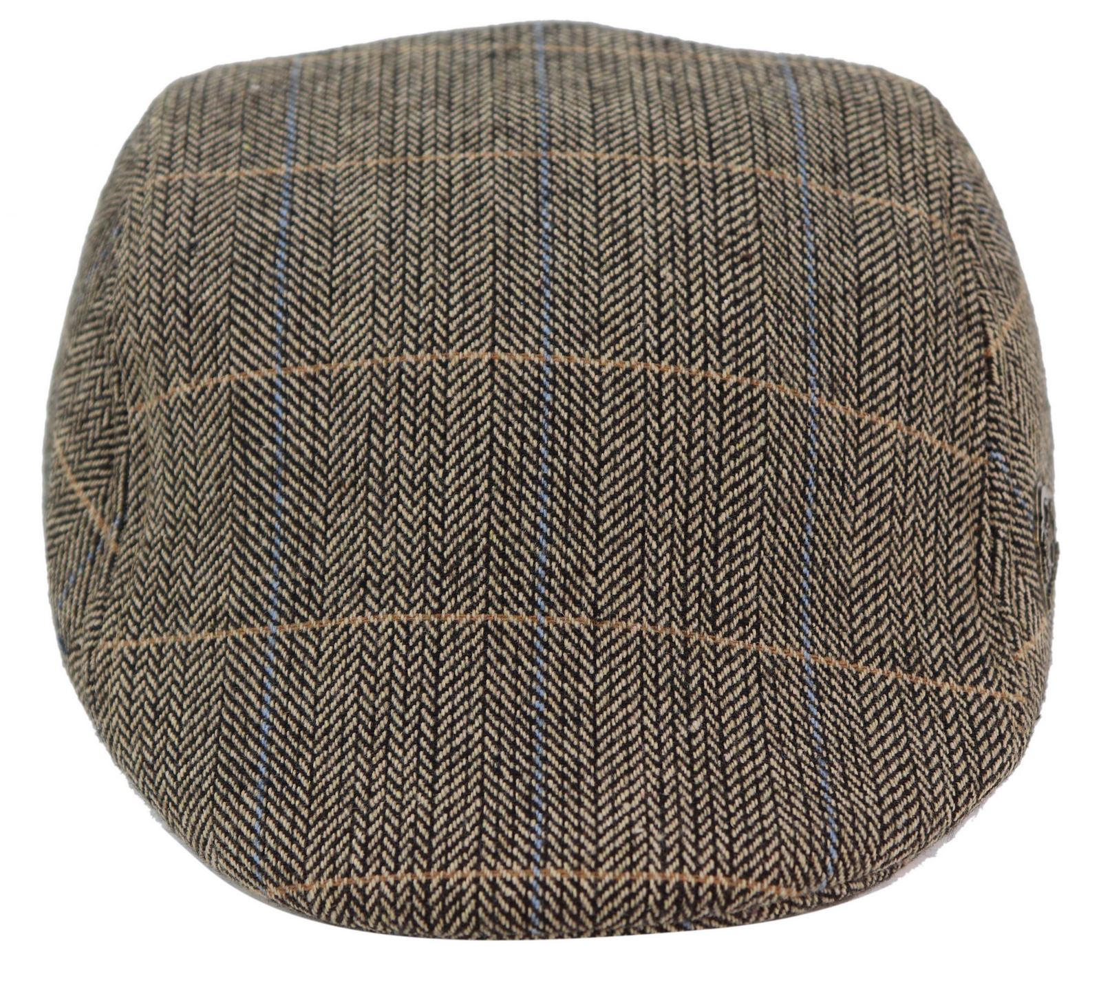 Marc Darcy DX7 Ανδρικά Tweed Vintage Retro Παππούδες Καπέλα Peaky Blinders Καρό Κλασικά