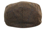 Marc Darcy TB4 Ανδρικά Tweed Vintage Retro Παππούδες Επίπεδες Καπέλα Peaky Blinders Καρό Κλασικά