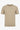 Ανδρικό Μπεζ Πλεκτό T-shirt Κανονικής Γραμμής με Στρογγυλή Λαιμόκοψη και Κοντό Μανίκι