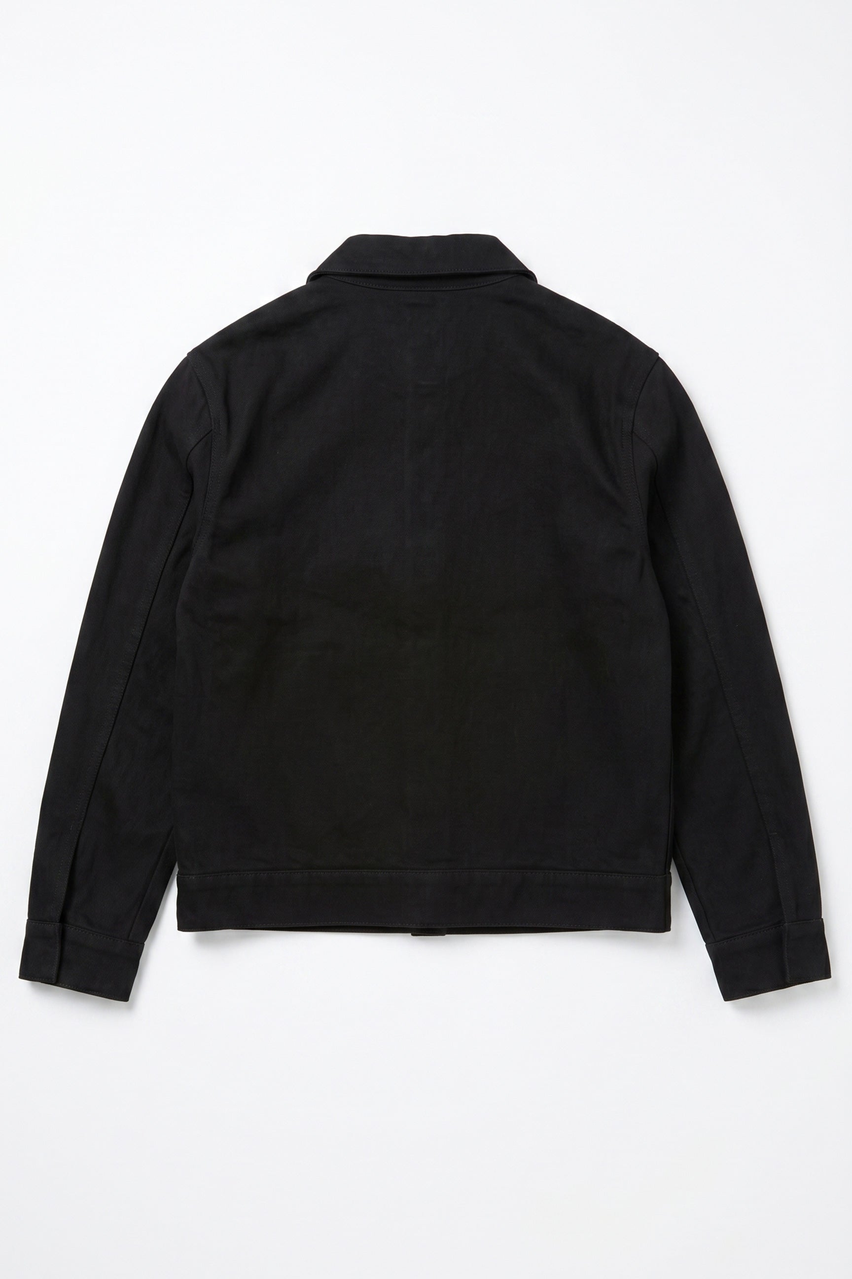 Ανδρικό μαύρο βαμβακερό μπουφάν Twill - Trucker Overshirt