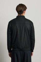 Ανδρικό μαύρο μίνιμαλ μπουφάν Smart Bomber