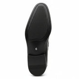 Ανδρικά μαύρα slip-on μοκασίνια από λουστρίνι PU