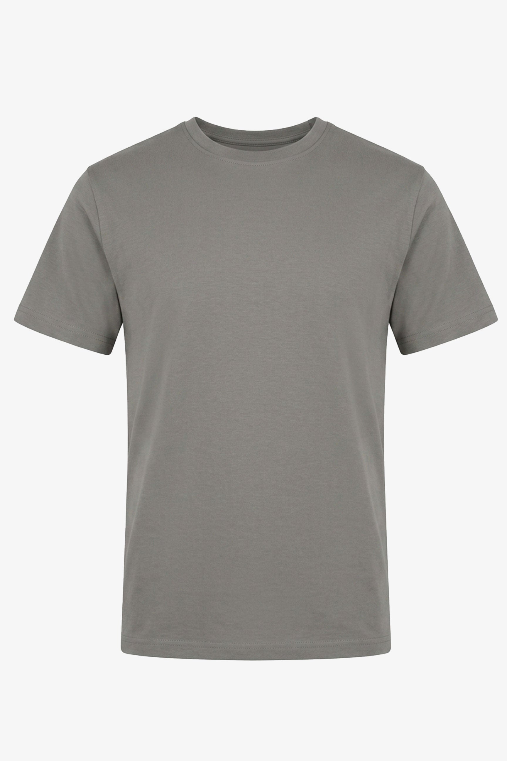 Ανδρικό T-shirt από κλασικό μείγμα βαμβακιού σε χρώμα ανθρακί