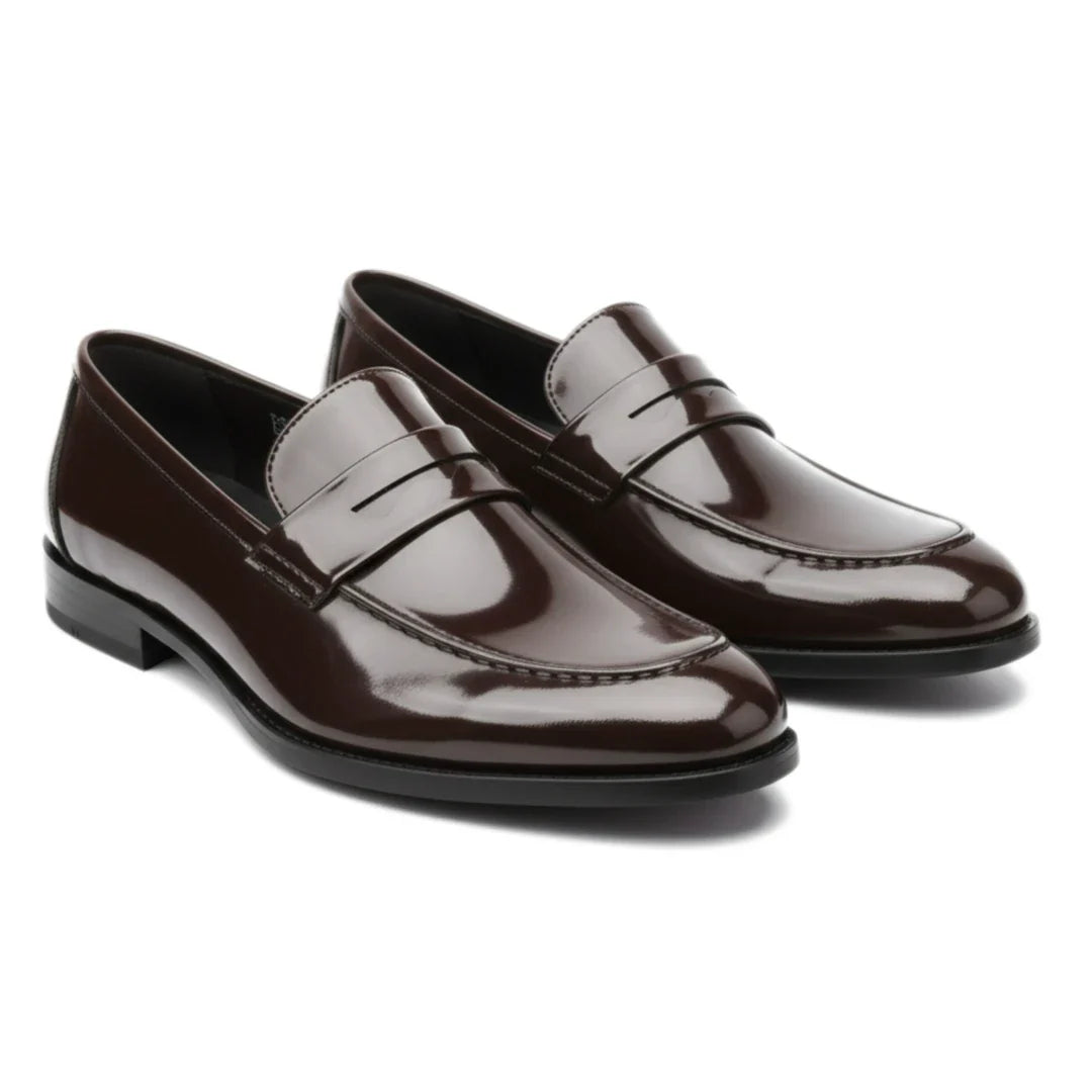 Ανδρικά Loafers Penny Slip On από Απομίμηση Δέρματος