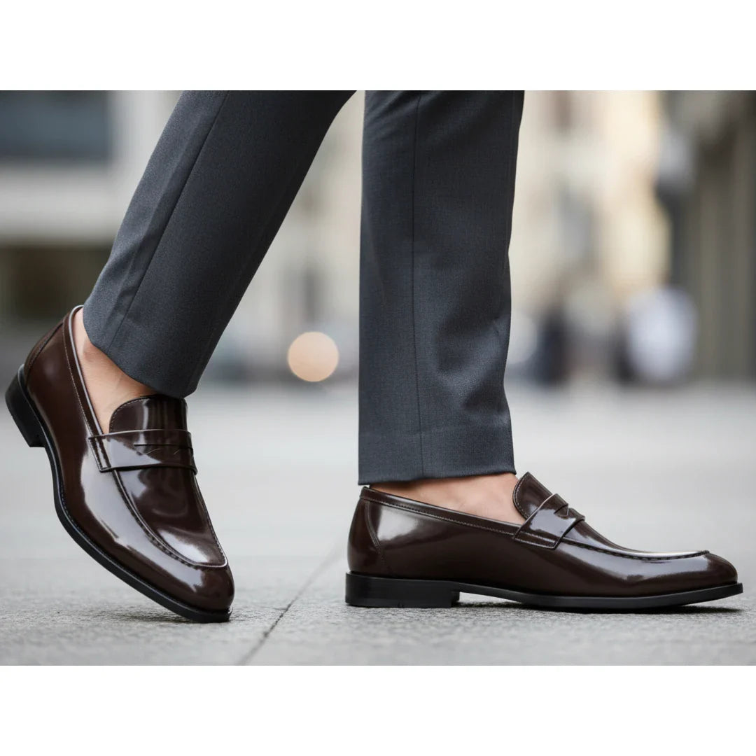 Ανδρικά Loafers Penny Slip On από Απομίμηση Δέρματος