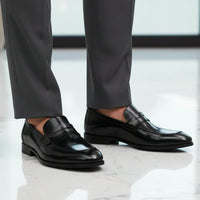 Ανδρικά Loafers Penny Slip On από Απομίμηση Δέρματος