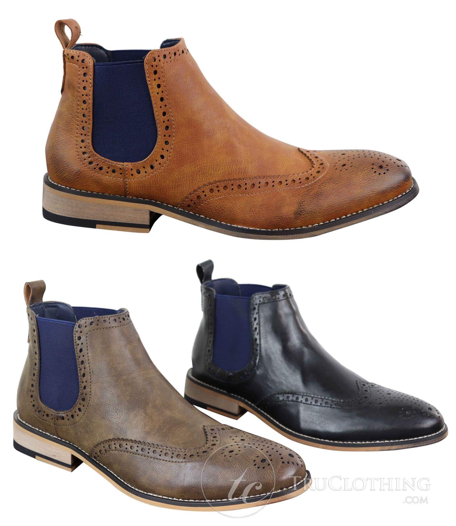 Ανδρικές μαύρες ή καφέ μπότες Chealse Slip-on - Cavani Hound