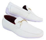 Ανδρικά μοκασίνια από μαύρο ύφασμα PU δέρματος