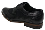 Ανδρικά Δερμάτινα Παπούτσια Brogues Ιταλικού Σχεδιασμού Έξυπνα Καθημερινά Καφέ Μαύρο Ναυτικό Ρετρό