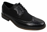 Ανδρικά Δερμάτινα Παπούτσια Brogues Ιταλικού Σχεδιασμού Έξυπνα Καθημερινά Καφέ Μαύρο Ναυτικό Ρετρό