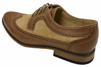 Ανδρικά Δερμάτινα Παπούτσια Brogues Ιταλικού Σχεδιασμού Έξυπνα Καθημερινά Καφέ Μαύρο Ναυτικό Ρετρό