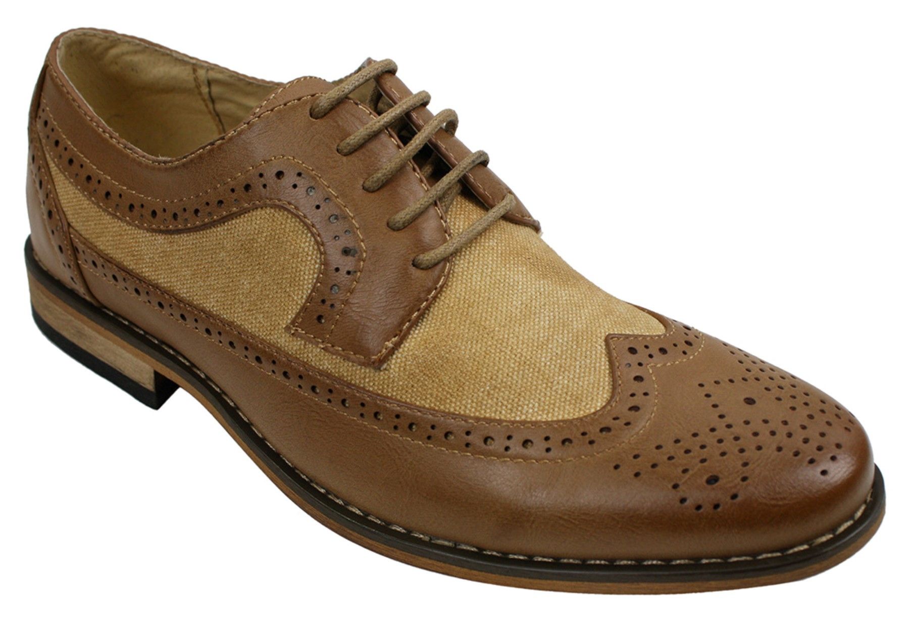 Ανδρικά Δερμάτινα Παπούτσια Brogues Ιταλικού Σχεδιασμού Έξυπνα Καθημερινά Καφέ Μαύρο Ναυτικό Ρετρό