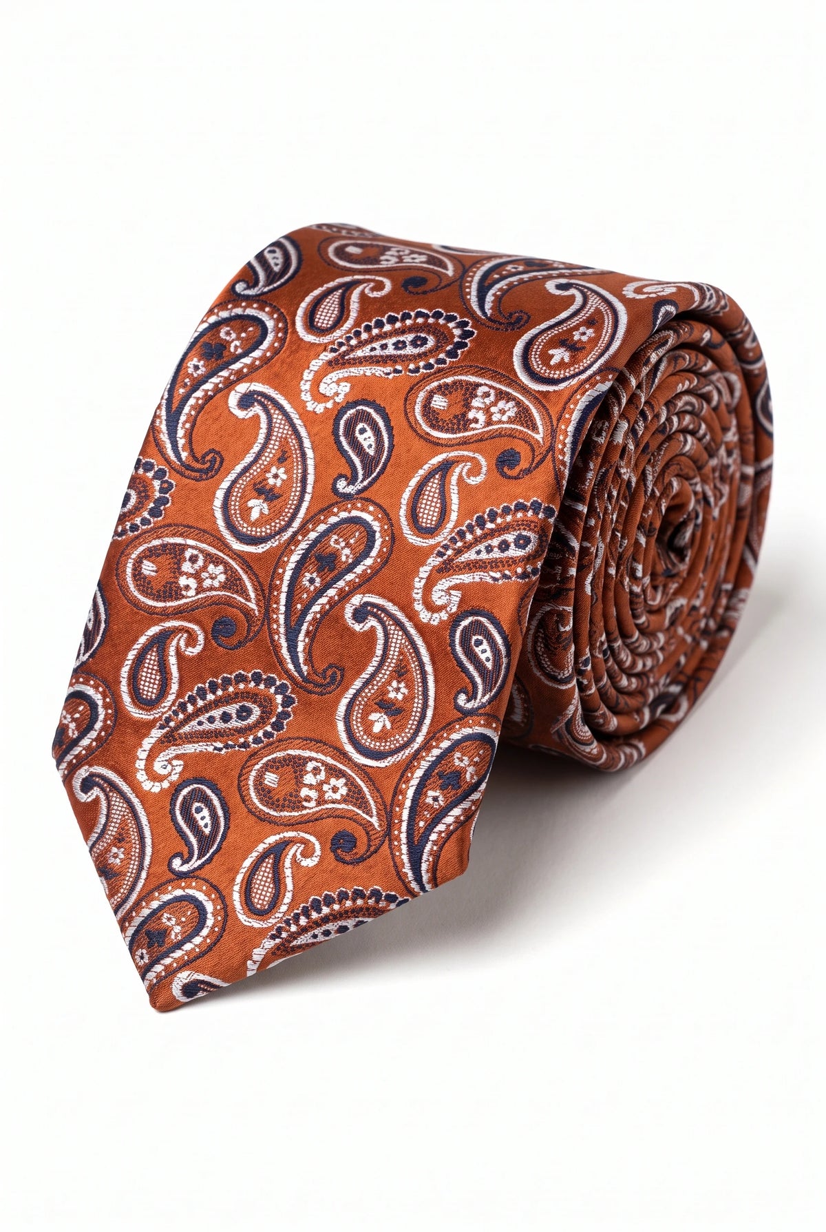 Ανδρική Χάλκινη Γραβάτα με Σχέδιο Paisley