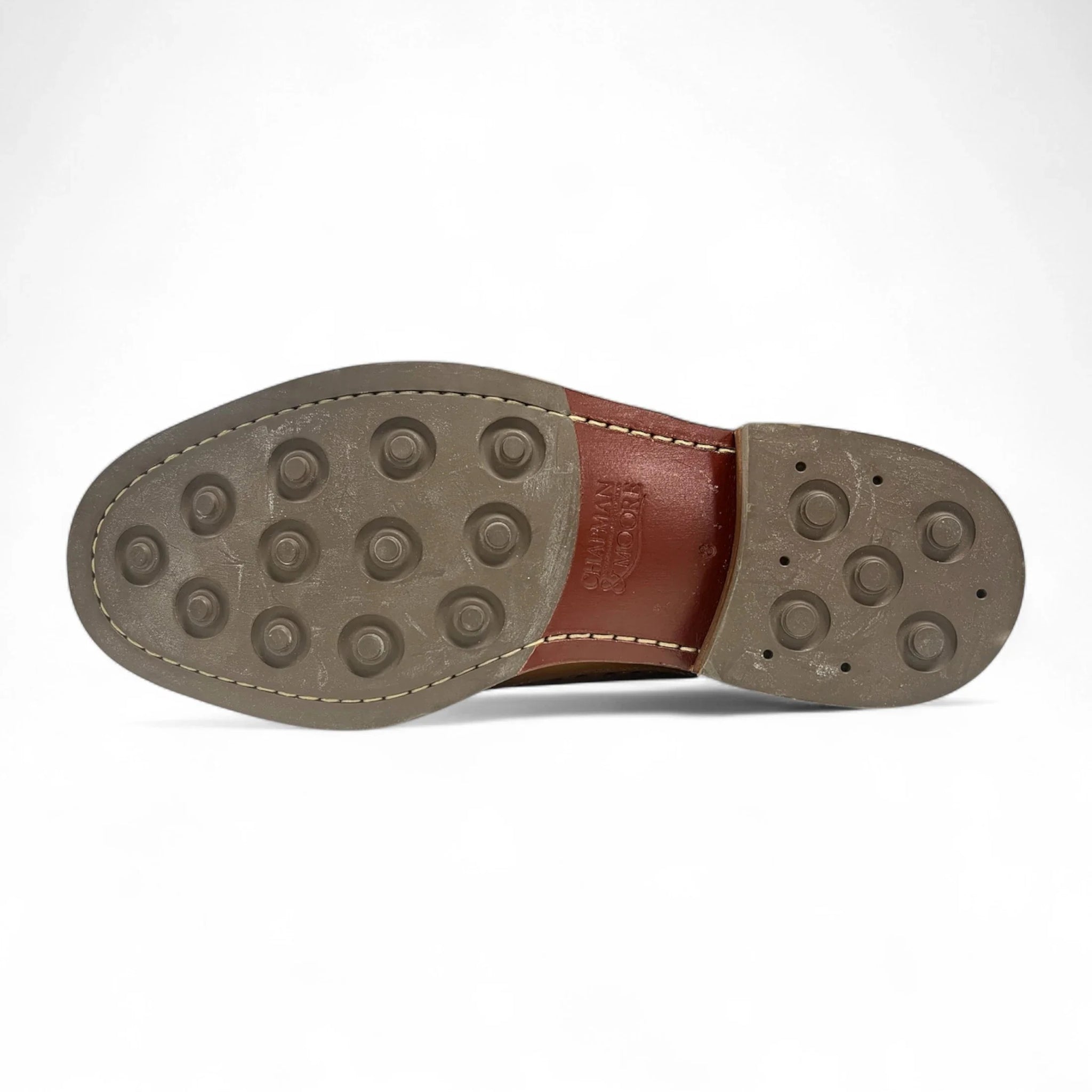Ανδρικά καφέ σουέτ δερμάτινα παπούτσια brogues
