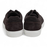 Ανδρικά καφέ σουέτ δερμάτινα casual αθλητικά παπούτσια με κορδόνια