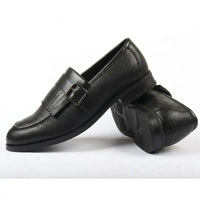 Ανδρικά μοκασίνια με κρόσσια και λουράκι Monk Slip-On