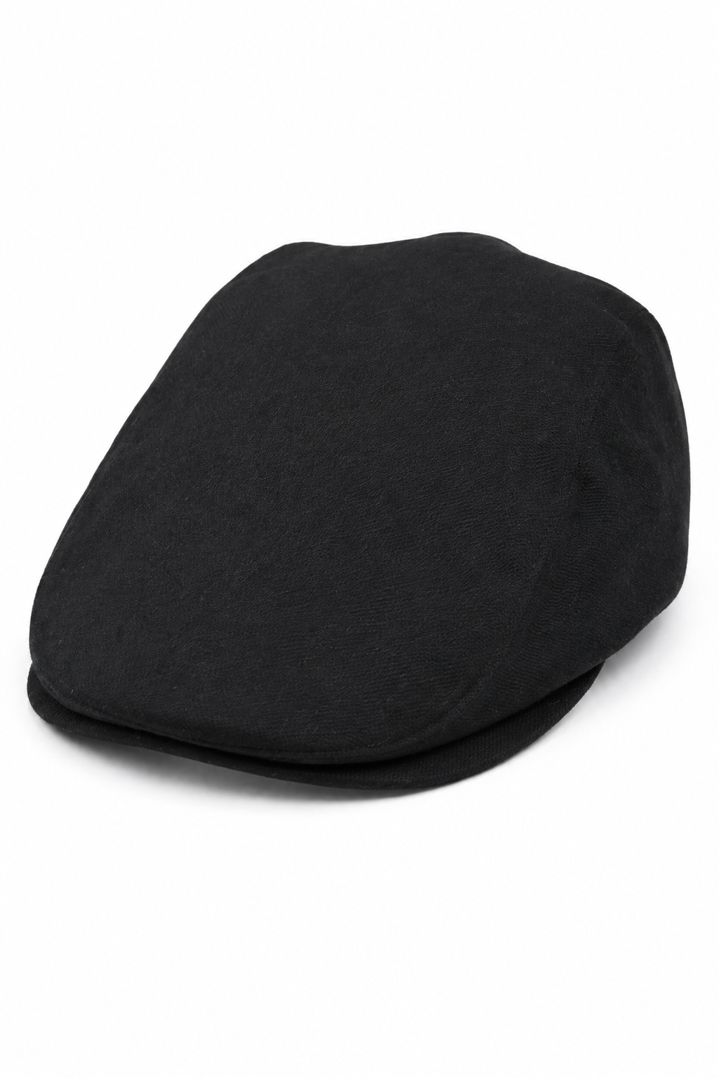 Ανδρικό καπέλο Granddad Baker Flat Black 8 τμημάτων από τουίντ, vintage, κλασικό, κομψό, casual, δεκαετία του 1920
