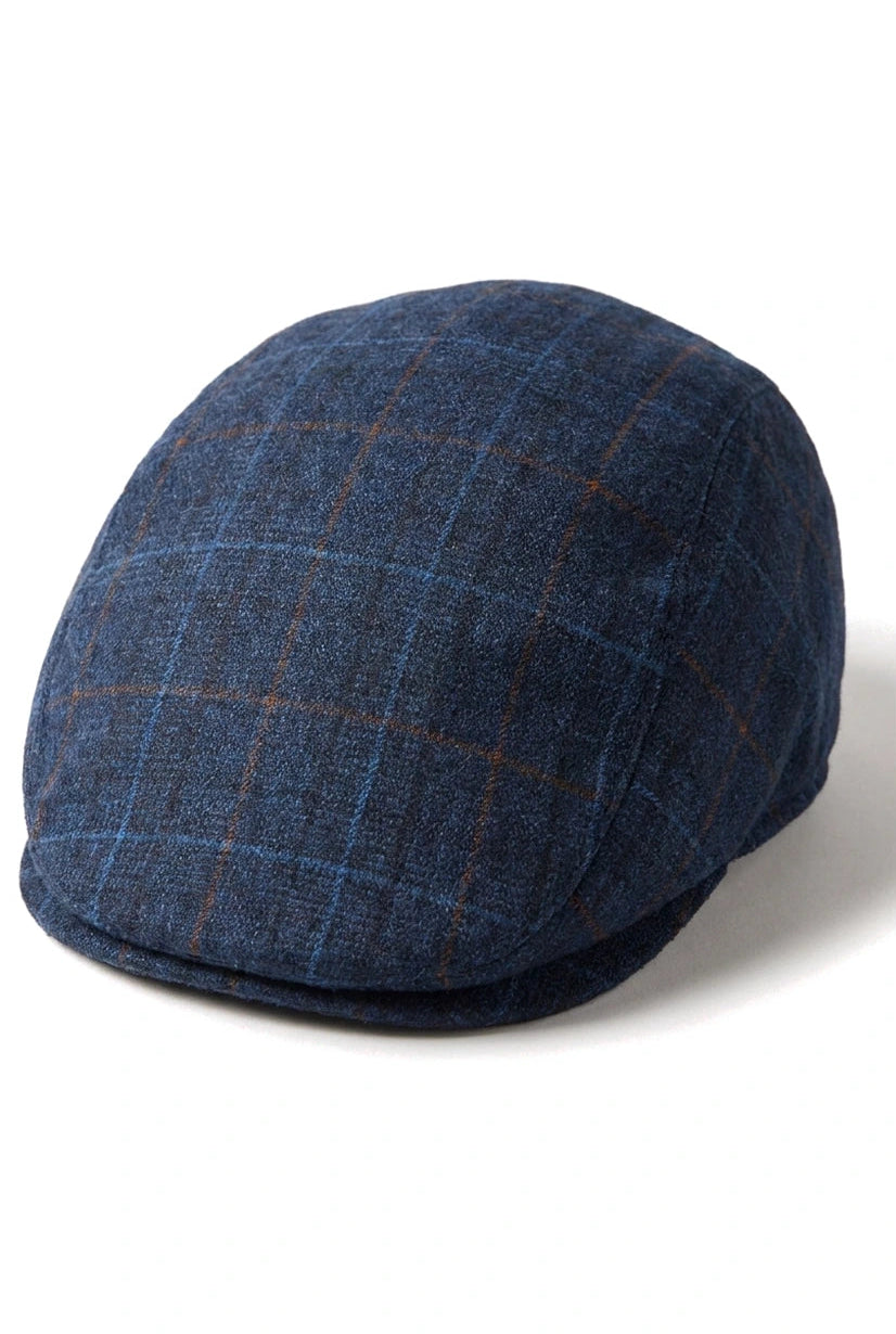 Ανδρικό καπέλο Granddad Baker Flat Navy, 8 τμημάτων, από τουίντ, Vintage Classic, Smart Casual, δεκαετία του 1920