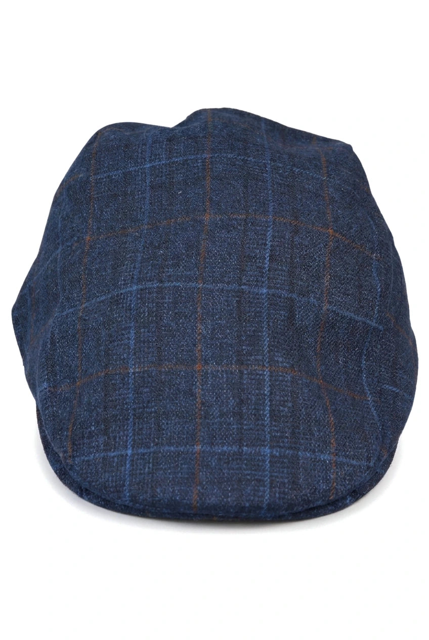 Ανδρικό καπέλο Granddad Baker Flat Navy, 8 τμημάτων, από τουίντ, Vintage Classic, Smart Casual, δεκαετία του 1920