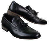 Ανδρικά Δερμάτινα Slip-On Παπούτσια Οδήγησης με Φούντες, Μοκασίνια, Κλασικά, Vintage, Ρετρό