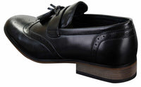 Ανδρικά Δερμάτινα Slip-On Παπούτσια Οδήγησης με Φούντες, Μοκασίνια, Κλασικά, Vintage, Ρετρό