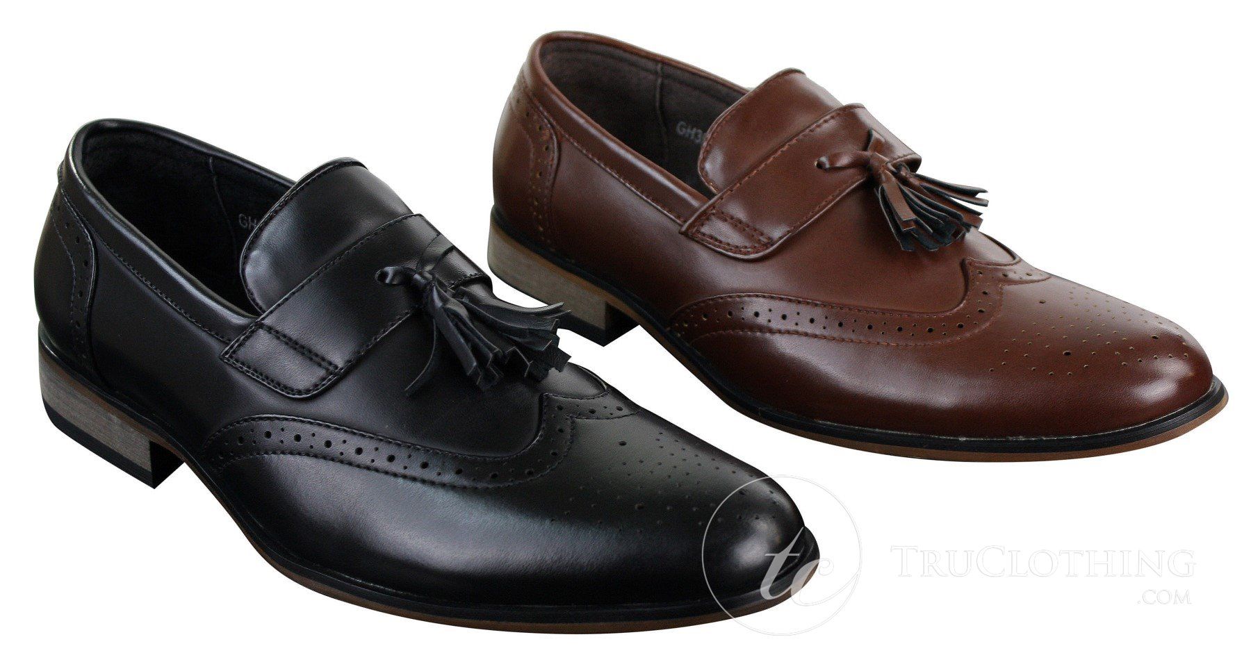 Ανδρικά Δερμάτινα Slip-On Παπούτσια Οδήγησης με Φούντες, Μοκασίνια, Κλασικά, Vintage, Ρετρό