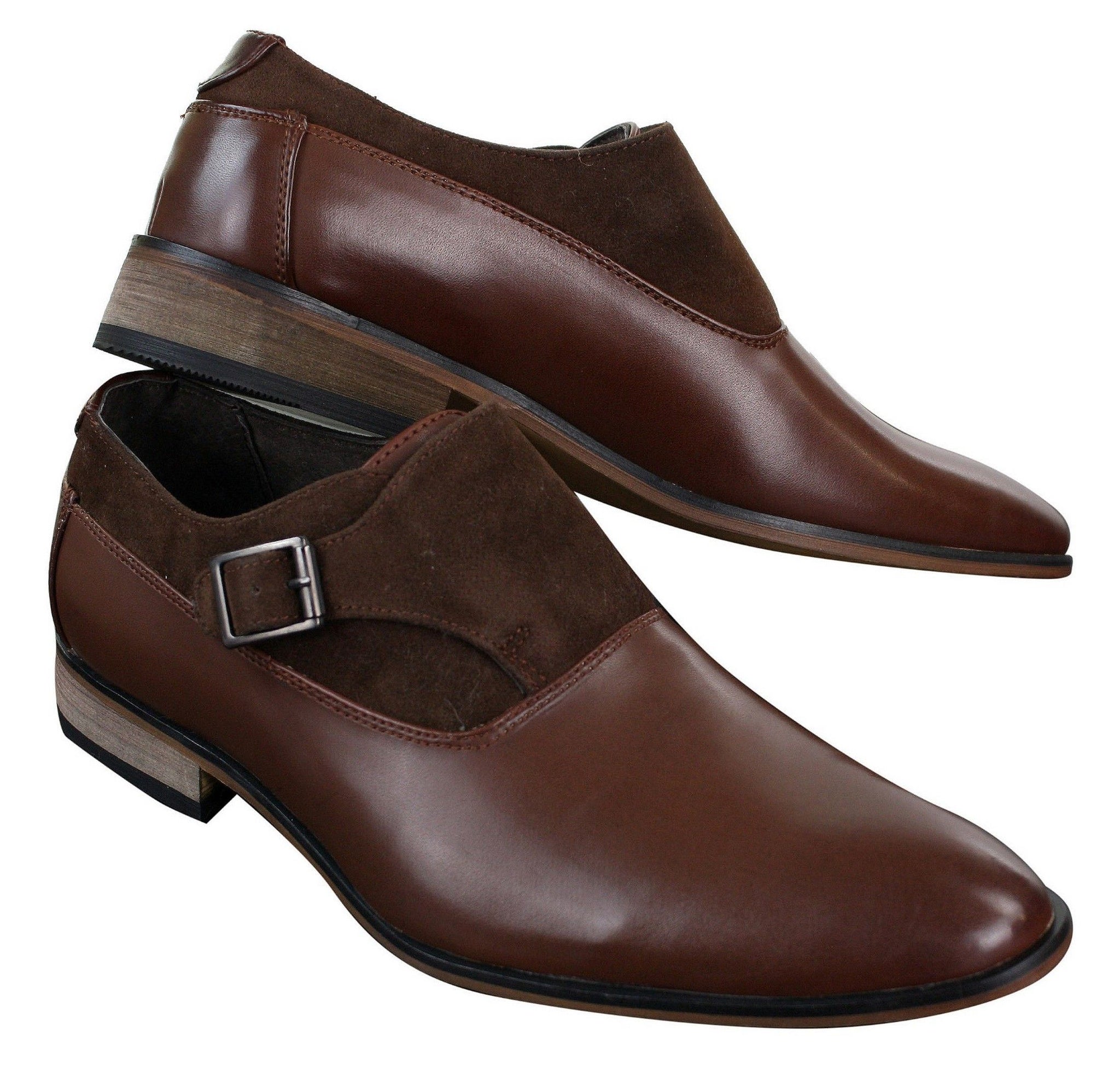 Ανδρικά Δερμάτινα & Σουέτ Slip-on Παπούτσια Ιταλικού Σχεδιασμού με Αγκράφα, Έξυπνα, Καθημερινά, Επίσημα